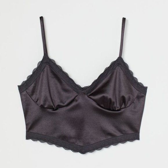 Satin Cropped Cami - Picture 1 of 4